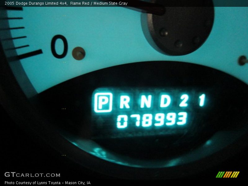 Flame Red / Medium Slate Gray 2005 Dodge Durango Limited 4x4
