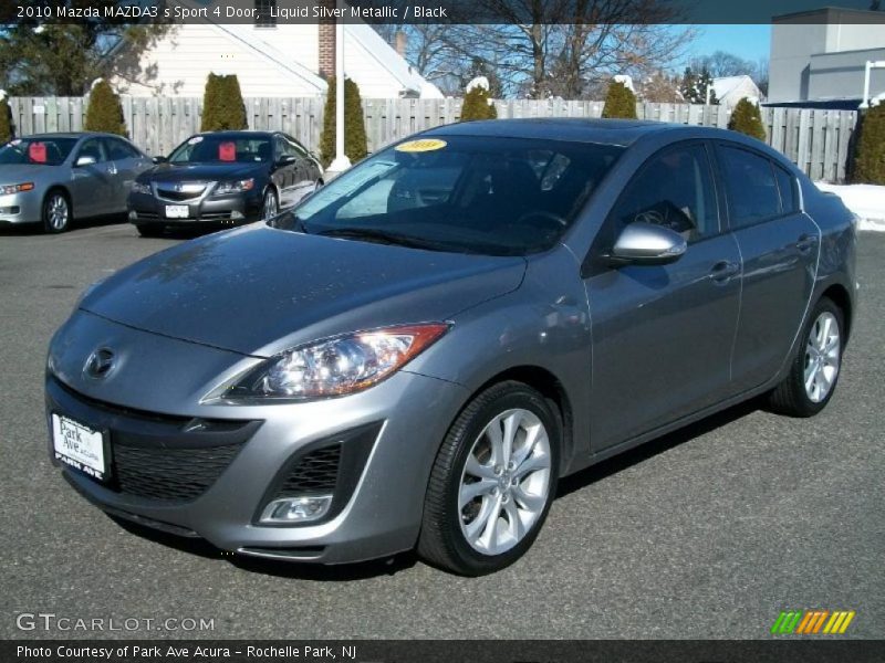 Liquid Silver Metallic / Black 2010 Mazda MAZDA3 s Sport 4 Door