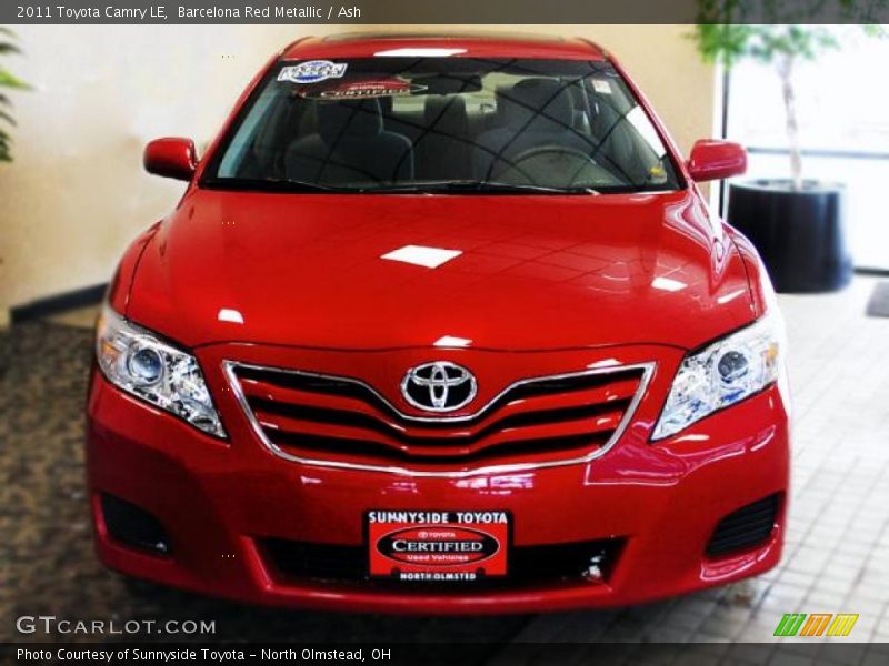 Barcelona Red Metallic / Ash 2011 Toyota Camry LE