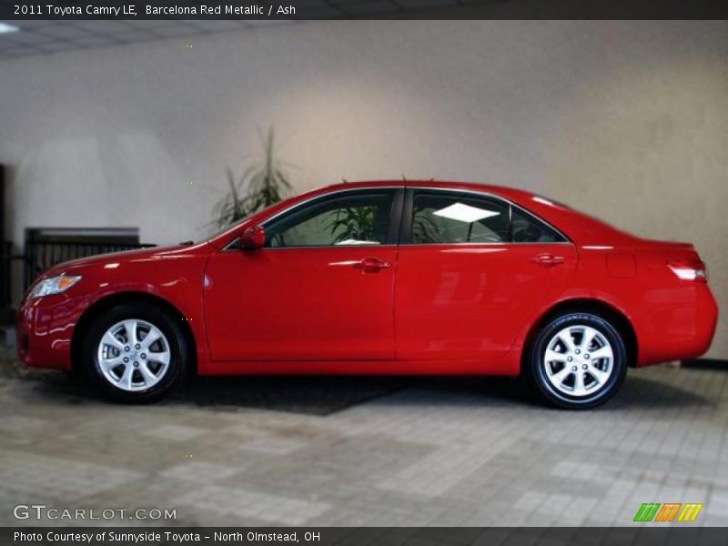Barcelona Red Metallic / Ash 2011 Toyota Camry LE
