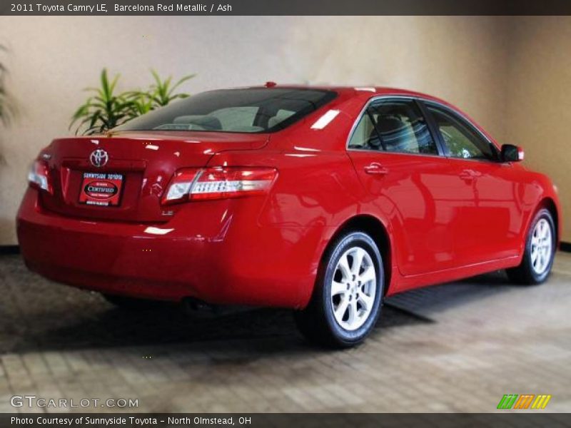 Barcelona Red Metallic / Ash 2011 Toyota Camry LE