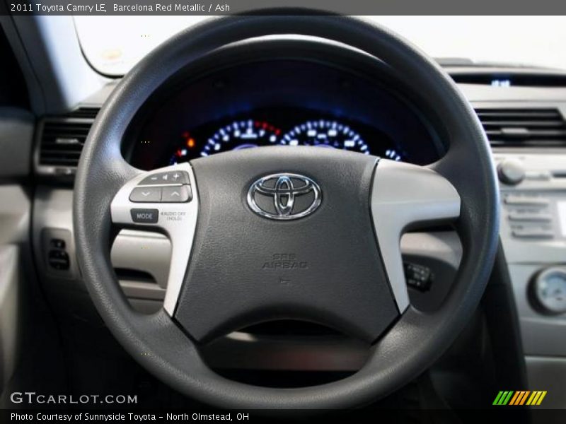 Barcelona Red Metallic / Ash 2011 Toyota Camry LE