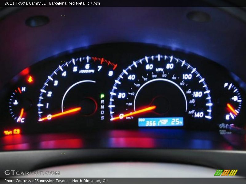 Barcelona Red Metallic / Ash 2011 Toyota Camry LE