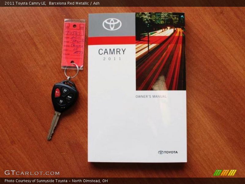 Barcelona Red Metallic / Ash 2011 Toyota Camry LE