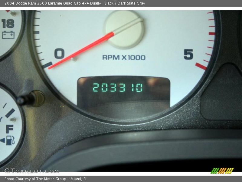 Black / Dark Slate Gray 2004 Dodge Ram 3500 Laramie Quad Cab 4x4 Dually