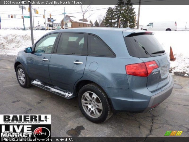 Steel Blue Metallic / Taupe 2008 Acura MDX Technology