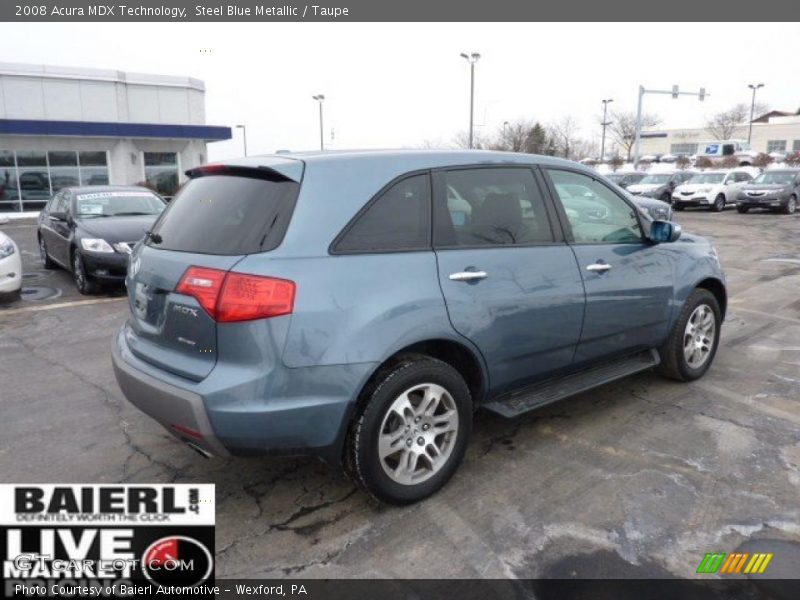 Steel Blue Metallic / Taupe 2008 Acura MDX Technology