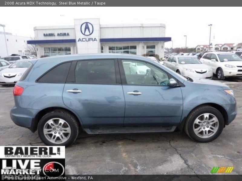 Steel Blue Metallic / Taupe 2008 Acura MDX Technology