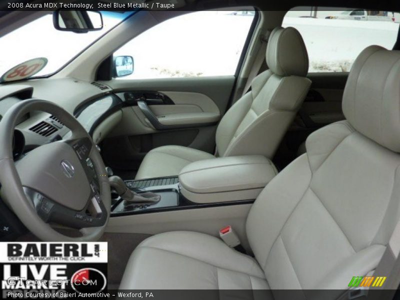 Steel Blue Metallic / Taupe 2008 Acura MDX Technology