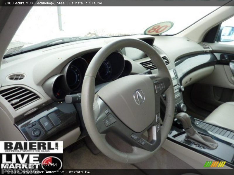 Steel Blue Metallic / Taupe 2008 Acura MDX Technology
