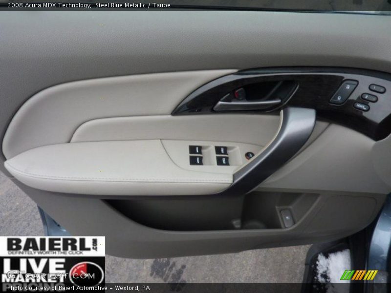 Steel Blue Metallic / Taupe 2008 Acura MDX Technology