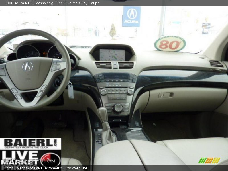 Steel Blue Metallic / Taupe 2008 Acura MDX Technology
