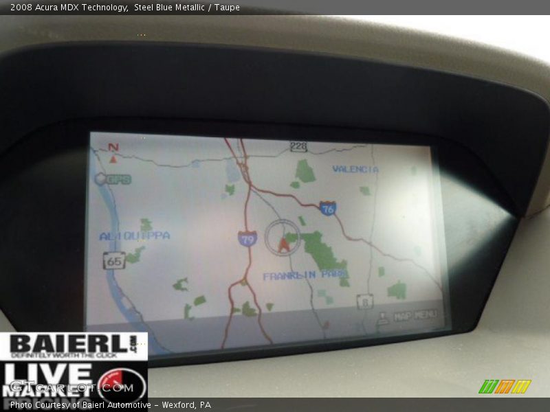 Steel Blue Metallic / Taupe 2008 Acura MDX Technology