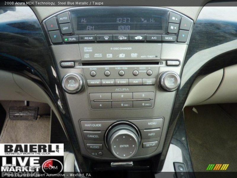 Steel Blue Metallic / Taupe 2008 Acura MDX Technology