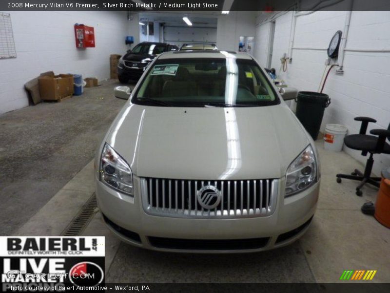 Silver Birch Metallic / Medium Light Stone 2008 Mercury Milan V6 Premier
