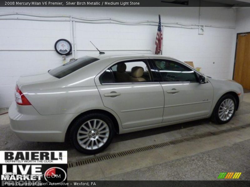 Silver Birch Metallic / Medium Light Stone 2008 Mercury Milan V6 Premier