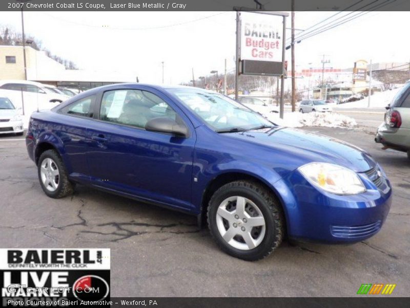 Laser Blue Metallic / Gray 2007 Chevrolet Cobalt LS Coupe
