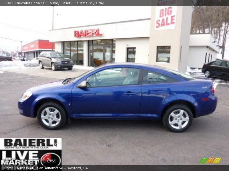 Laser Blue Metallic / Gray 2007 Chevrolet Cobalt LS Coupe