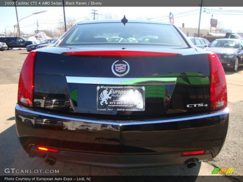 Black Raven / Ebony 2009 Cadillac CTS 4 AWD Sedan