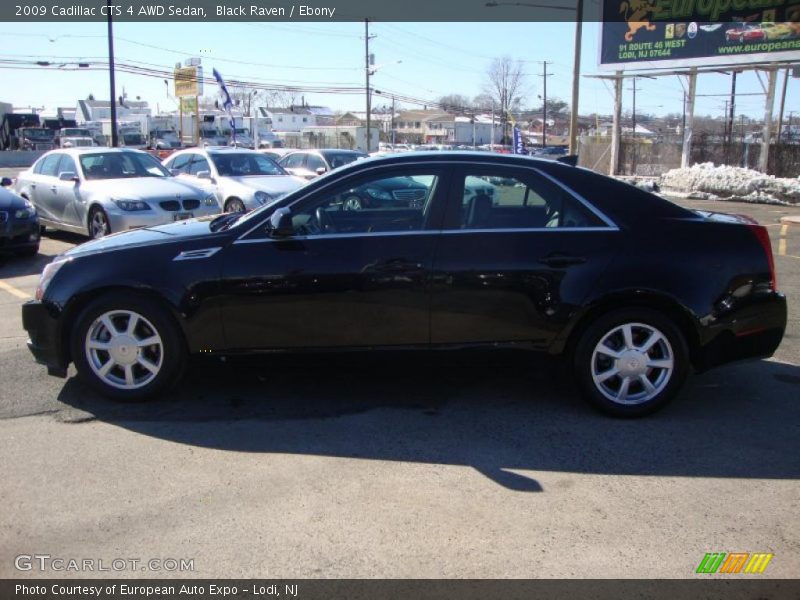 Black Raven / Ebony 2009 Cadillac CTS 4 AWD Sedan