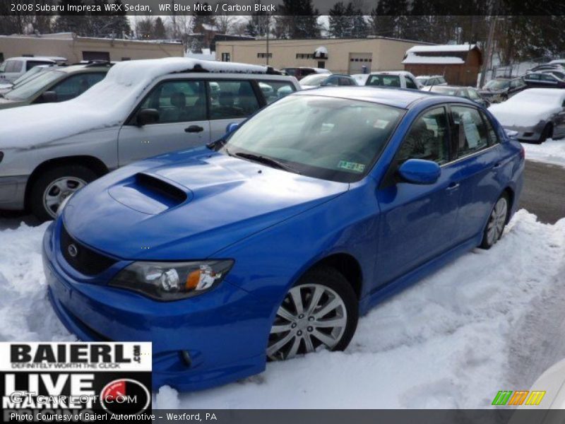 WR Blue Mica / Carbon Black 2008 Subaru Impreza WRX Sedan