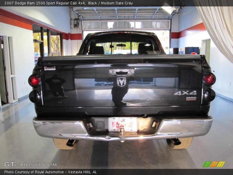 Black / Medium Slate Gray 2007 Dodge Ram 1500 Sport Regular Cab 4x4