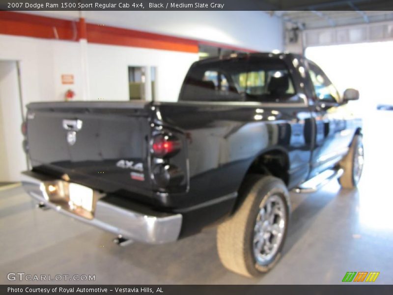 Black / Medium Slate Gray 2007 Dodge Ram 1500 Sport Regular Cab 4x4