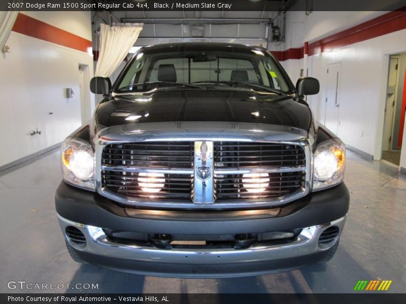 Black / Medium Slate Gray 2007 Dodge Ram 1500 Sport Regular Cab 4x4