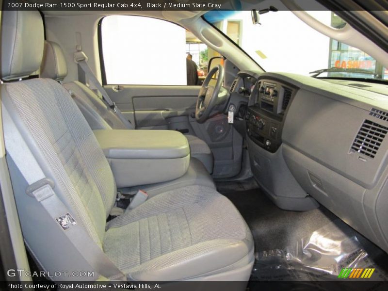 Black / Medium Slate Gray 2007 Dodge Ram 1500 Sport Regular Cab 4x4