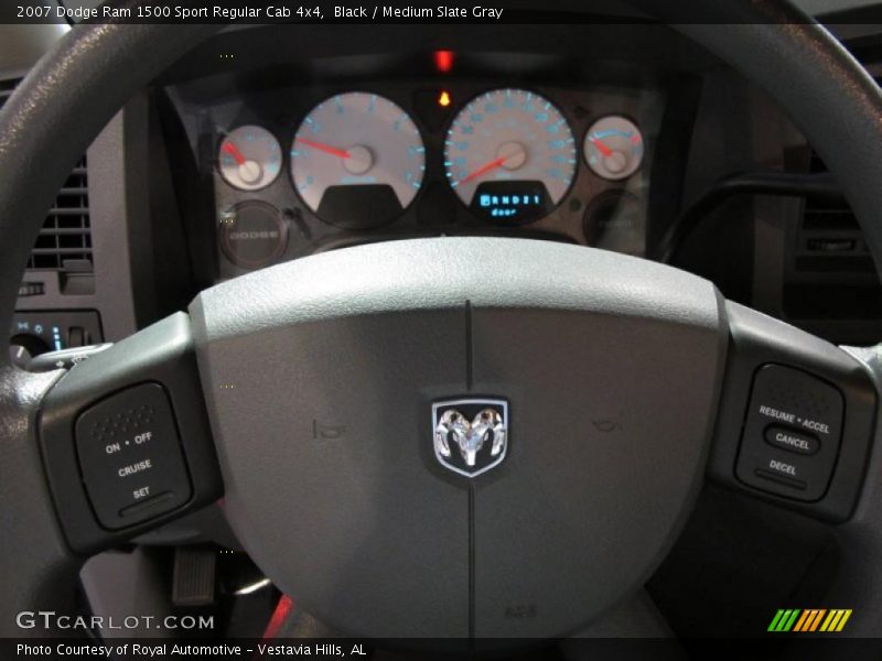 Black / Medium Slate Gray 2007 Dodge Ram 1500 Sport Regular Cab 4x4