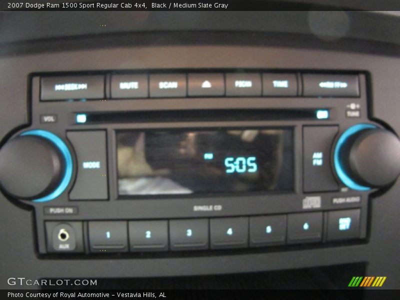 Black / Medium Slate Gray 2007 Dodge Ram 1500 Sport Regular Cab 4x4