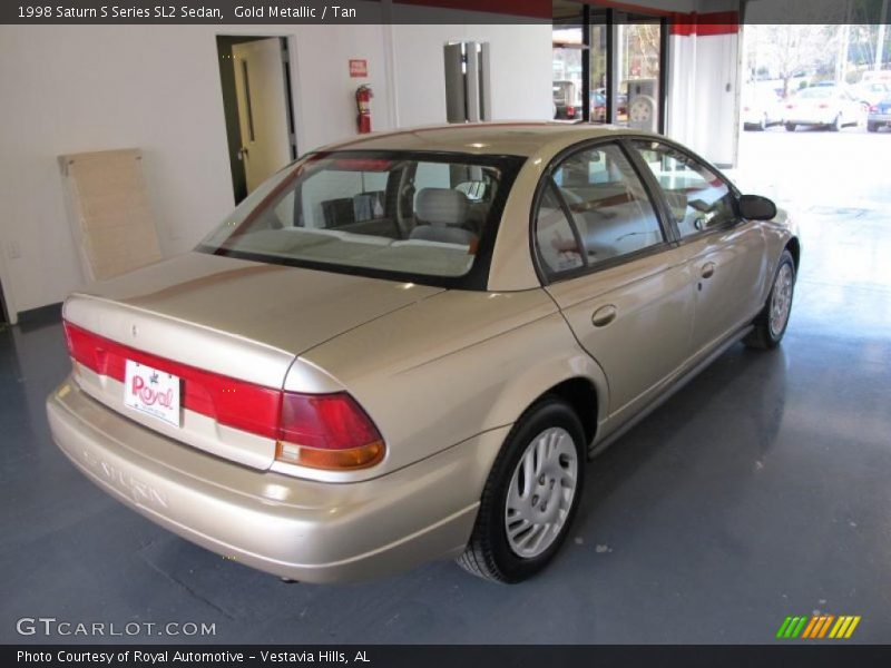 Gold Metallic / Tan 1998 Saturn S Series SL2 Sedan