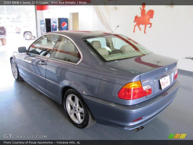Steel Blue Metallic / Beige 2003 BMW 3 Series 325i Coupe