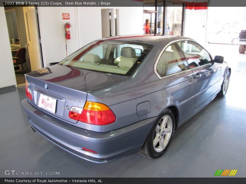Steel Blue Metallic / Beige 2003 BMW 3 Series 325i Coupe