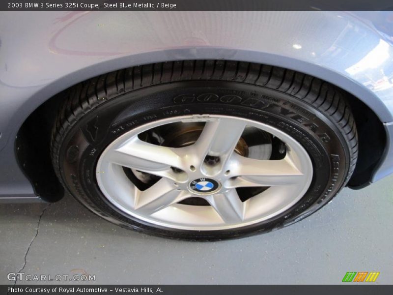 Steel Blue Metallic / Beige 2003 BMW 3 Series 325i Coupe