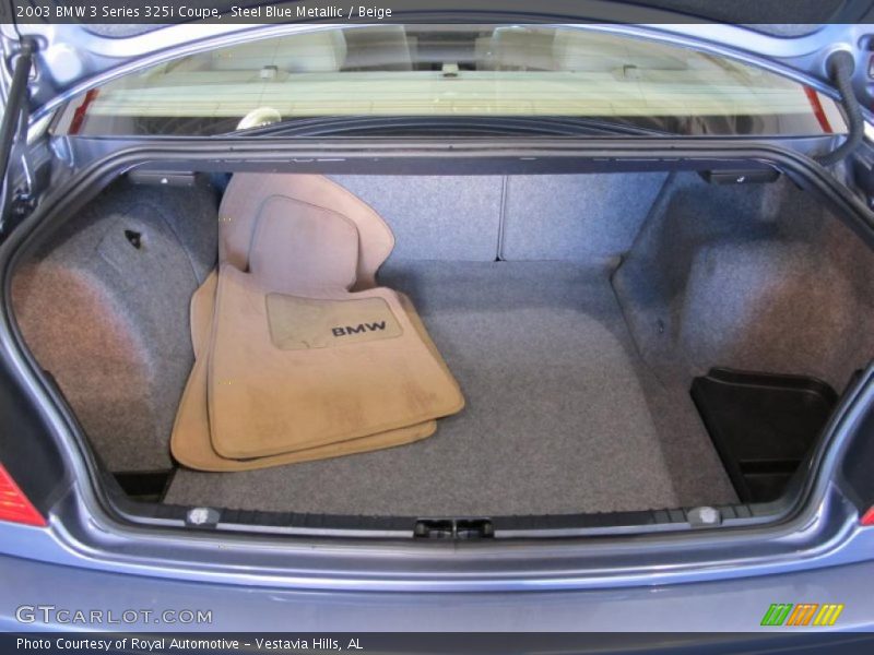 Steel Blue Metallic / Beige 2003 BMW 3 Series 325i Coupe
