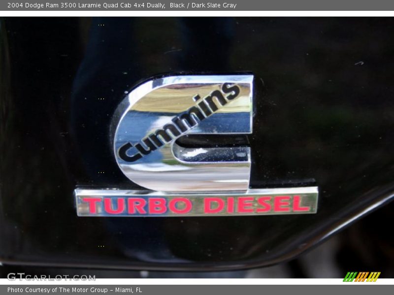 Black / Dark Slate Gray 2004 Dodge Ram 3500 Laramie Quad Cab 4x4 Dually
