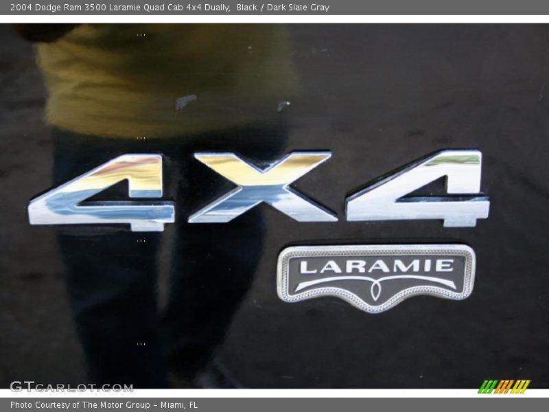 Black / Dark Slate Gray 2004 Dodge Ram 3500 Laramie Quad Cab 4x4 Dually