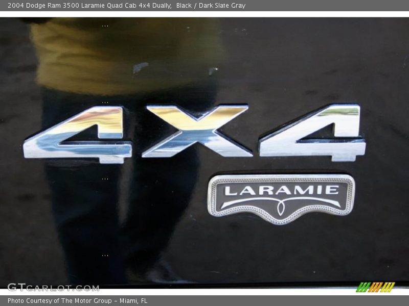 Black / Dark Slate Gray 2004 Dodge Ram 3500 Laramie Quad Cab 4x4 Dually