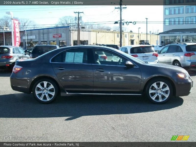 Grigio Metallic / Ebony 2009 Acura RL 3.7 AWD Sedan