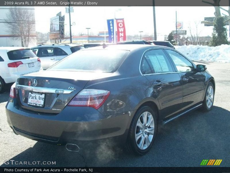 Grigio Metallic / Ebony 2009 Acura RL 3.7 AWD Sedan