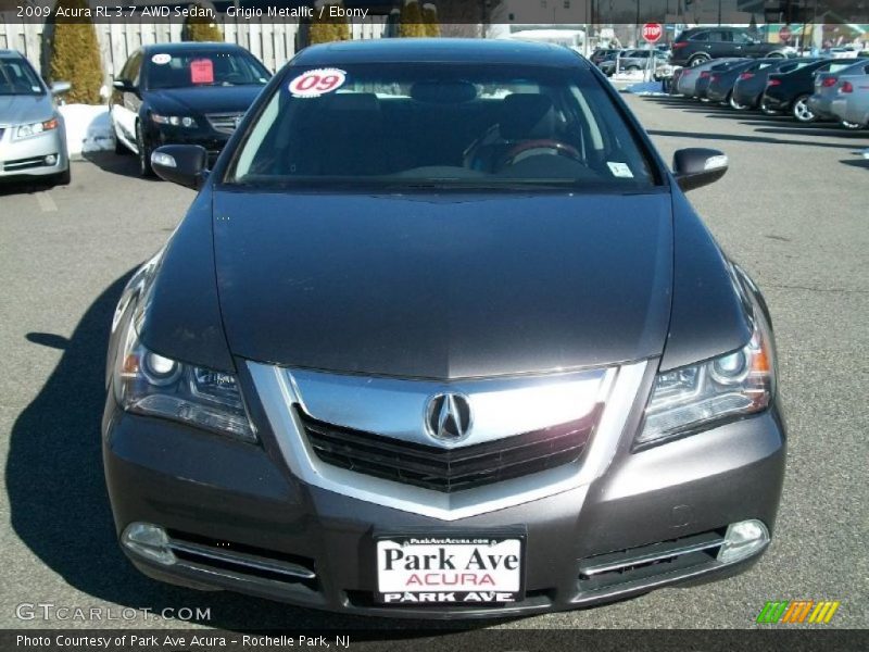 Grigio Metallic / Ebony 2009 Acura RL 3.7 AWD Sedan