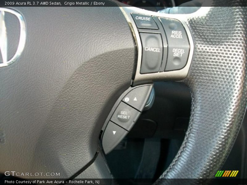 Grigio Metallic / Ebony 2009 Acura RL 3.7 AWD Sedan