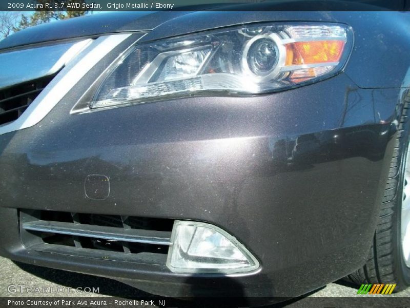 Grigio Metallic / Ebony 2009 Acura RL 3.7 AWD Sedan