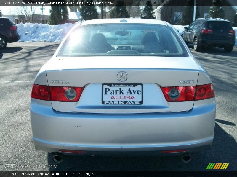 Alabaster Silver Metallic / Quartz Gray 2008 Acura TSX Sedan