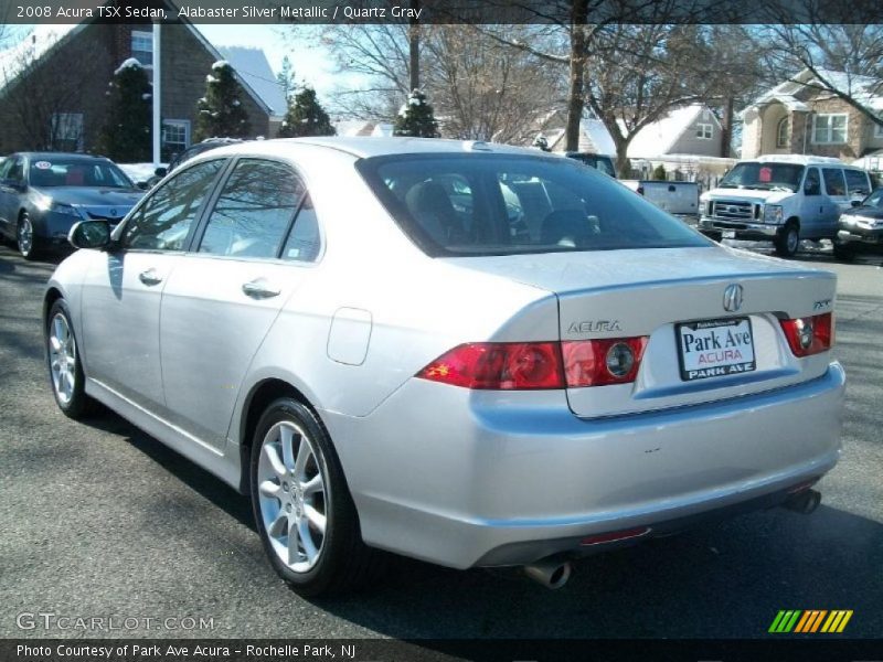 Alabaster Silver Metallic / Quartz Gray 2008 Acura TSX Sedan