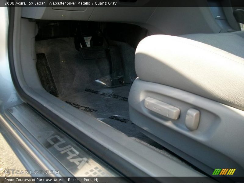 Alabaster Silver Metallic / Quartz Gray 2008 Acura TSX Sedan