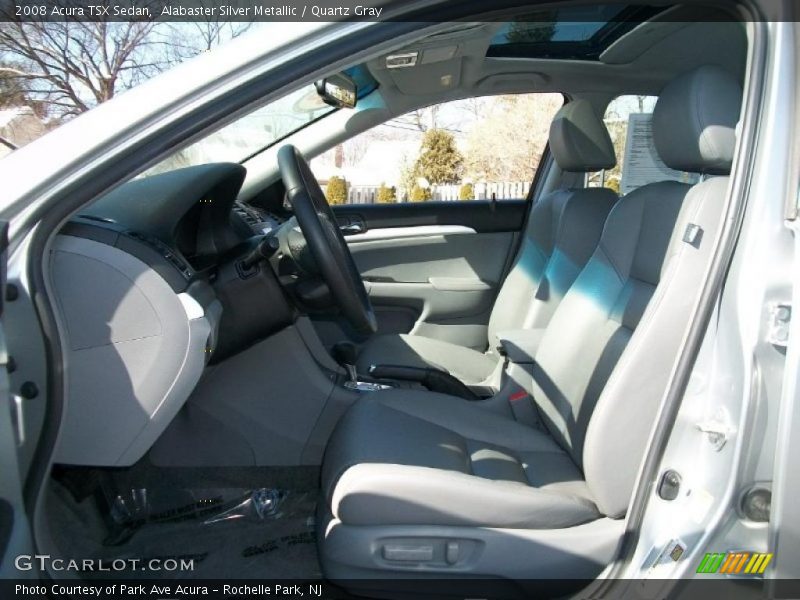 Alabaster Silver Metallic / Quartz Gray 2008 Acura TSX Sedan
