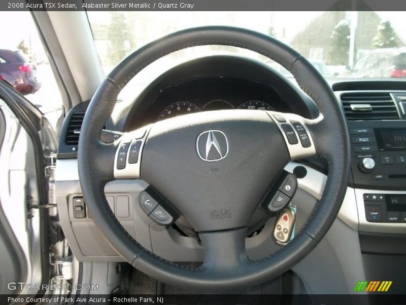 Alabaster Silver Metallic / Quartz Gray 2008 Acura TSX Sedan