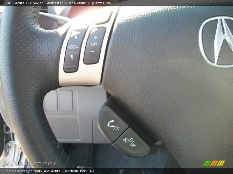 Alabaster Silver Metallic / Quartz Gray 2008 Acura TSX Sedan